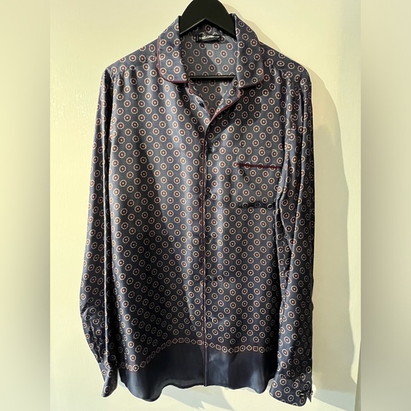 Dolce & Gabanna Runway silk pajama dress shirt Brand new never worn - Picture 1 of 3